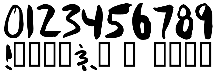 Mudshovel Font OTHER CHARS