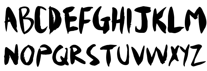 Mudshovel Font LOWERCASE