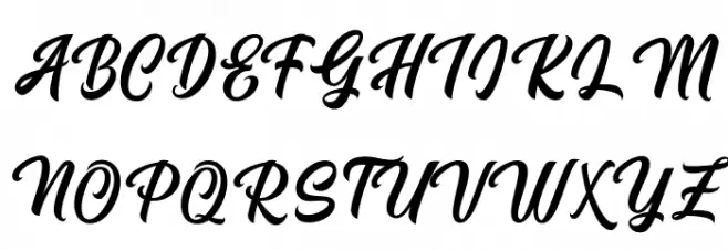 Mueband फ़ॉन्ट अपरकेस