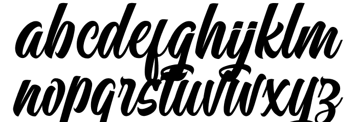 Mueband Font LOWERCASE