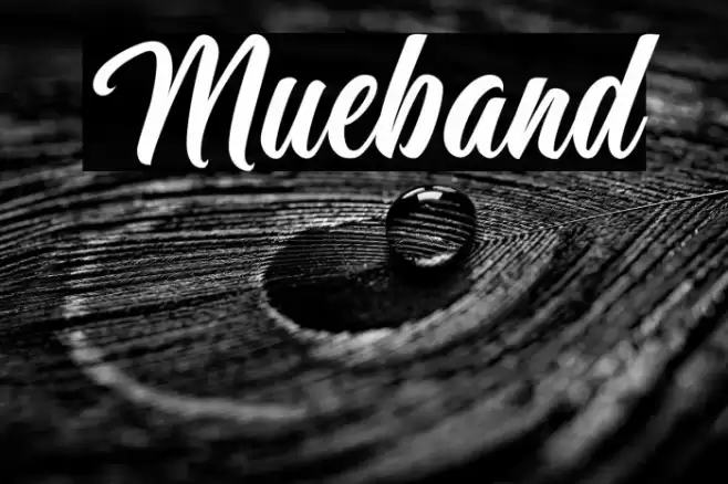Mueband Font examples