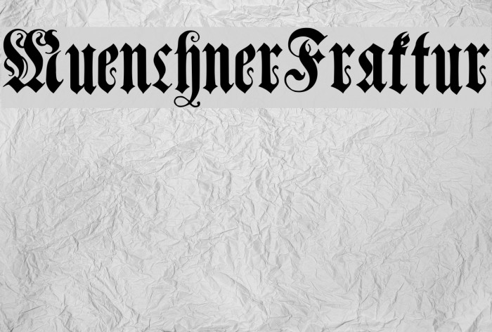 MuenchnerFraktur Font examples