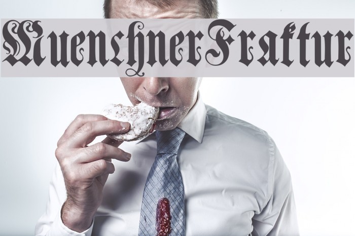 MuenchnerFraktur Font examples
