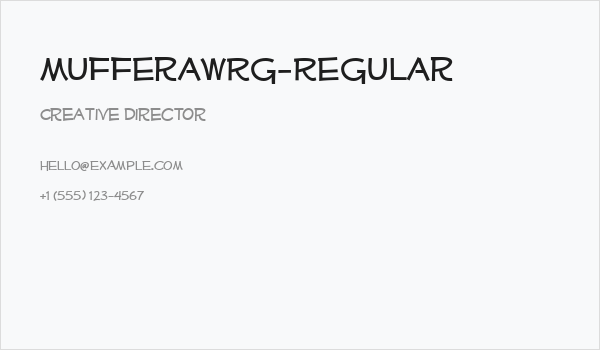 MufferawRg-Regular Business Card