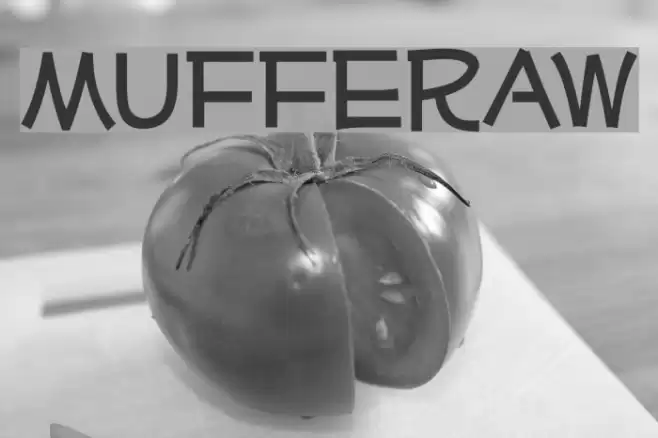 Mufferaw Font examples