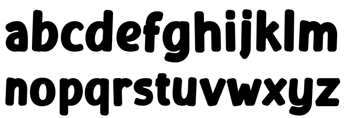Muffin Font LOWERCASE