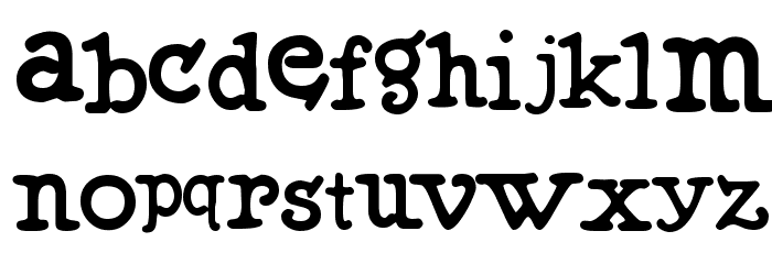 Muffy Font LOWERCASE