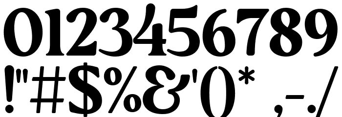 Mufteya Regular Font OTHER CHARS