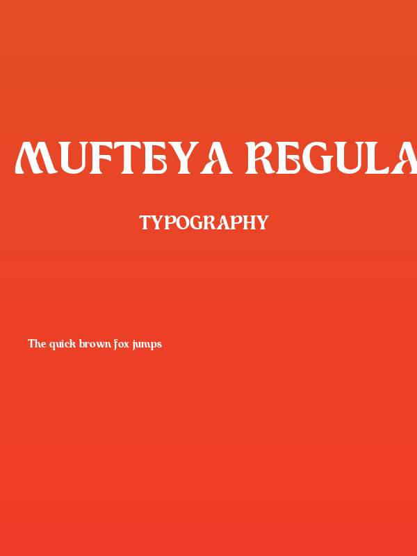 Mufteya Regular Poster