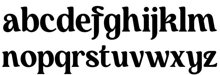 Mufteya Regular Font LOWERCASE