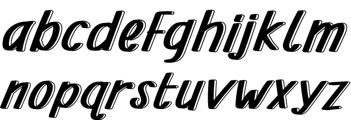 Muge Huge Font LOWERCASE