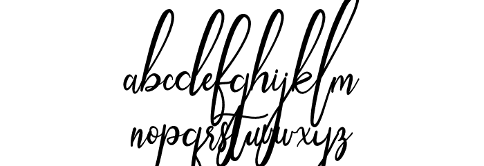 Mugelova Font LOWERCASE