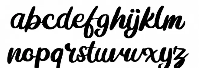 Mugle FREE Schriftart Kleinbuchstaben