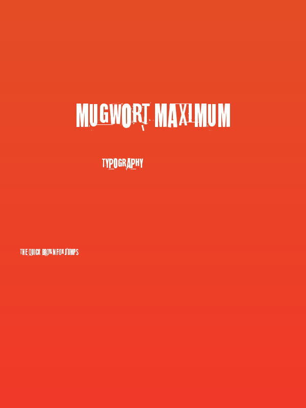 Mugwort Maximum Poster