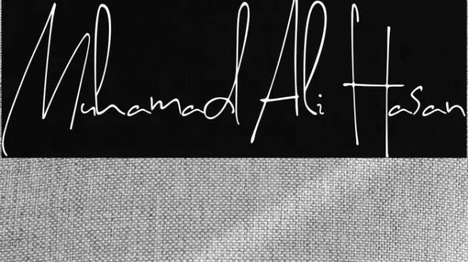 Muhamad Ali Hasan Schriftart examples