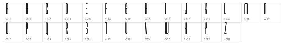 Muhaqu-RegularPersonalUse Character Map