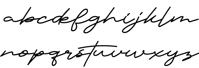 Muharima Font LOWERCASE