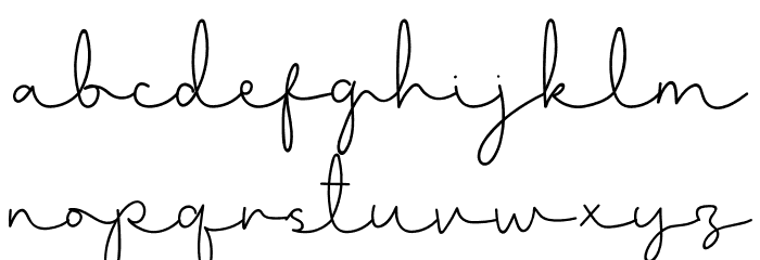 Muiden Castle Script Font LOWERCASE