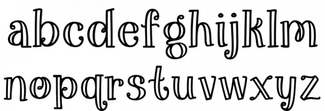 Muirgen Font LOWERCASE