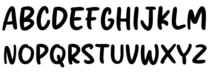 Mujista Script Font Litere mari