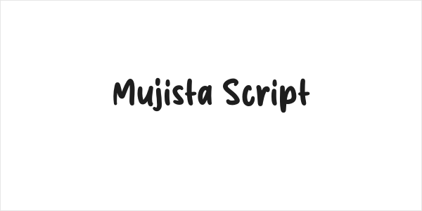 Mujista Script Logo