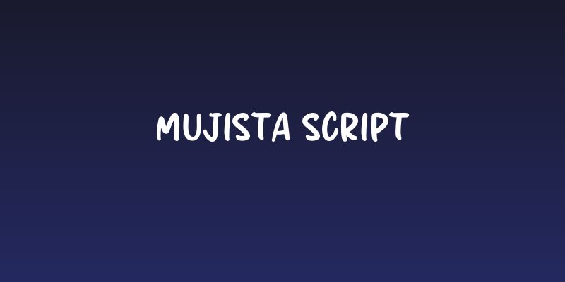 Mujista Script Social Header