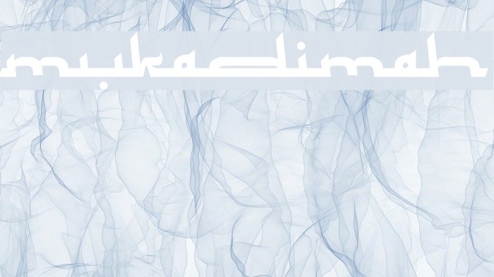 Mukadimah Font examples