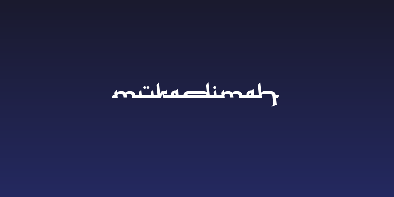 Mukadimah Social Header