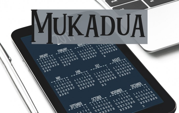 Mukadua Font examples