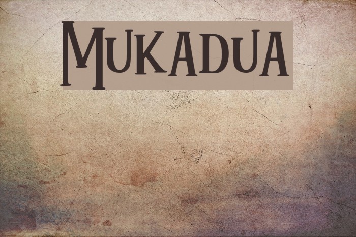 Mukadua Font examples