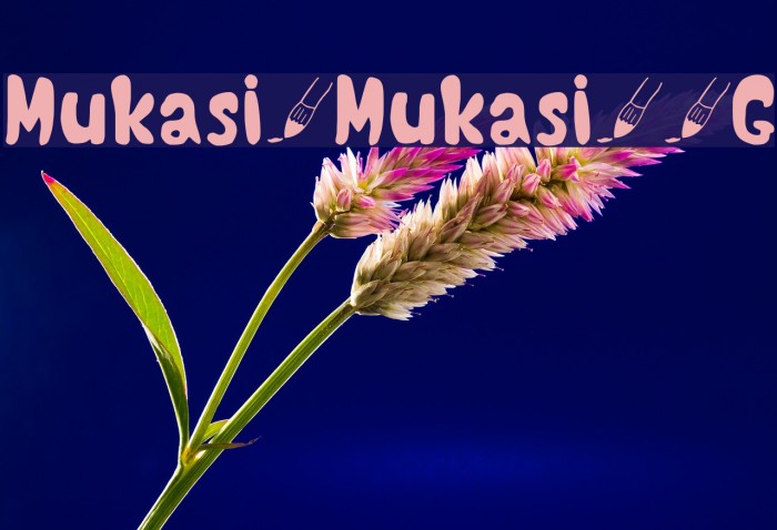 Mukasi_Mukasi__G Шрифта examples