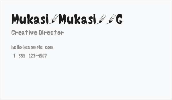 Mukasi_Mukasi__G Business Card