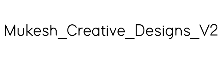 Mukesh_Creative_Designs_V2  font caratteri gratis