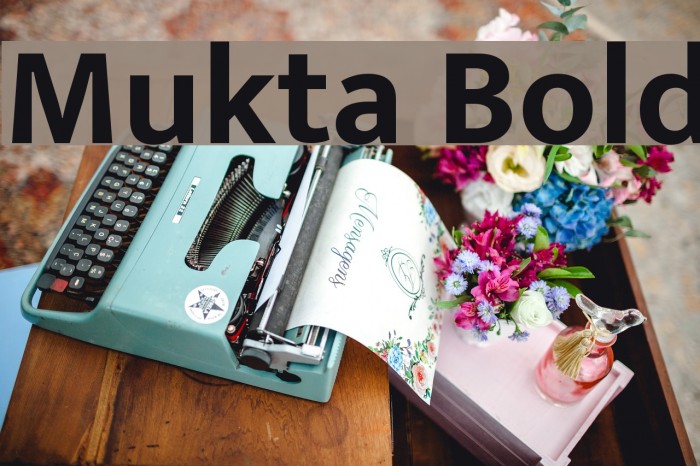 Mukta Bold Font examples