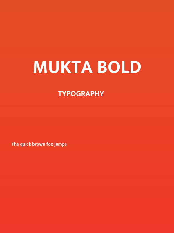 Mukta Bold Poster