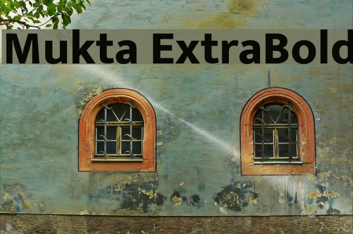 Mukta ExtraBold Font examples