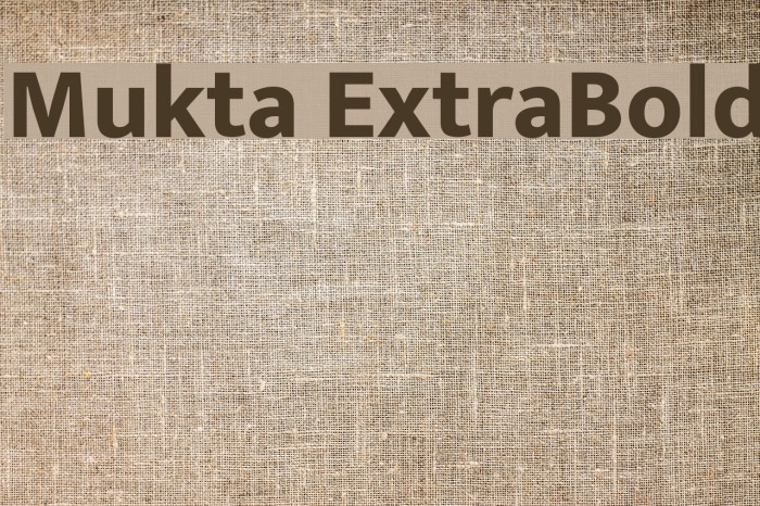 Mukta ExtraBold Font examples
