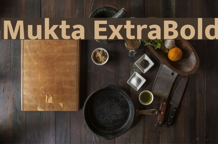 Mukta ExtraBold Font examples
