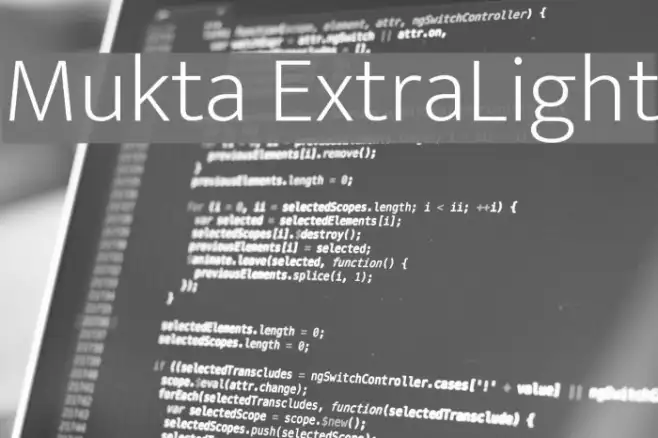 Mukta ExtraLight Example 2