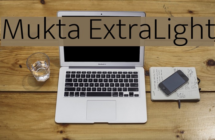 Mukta ExtraLight Font examples