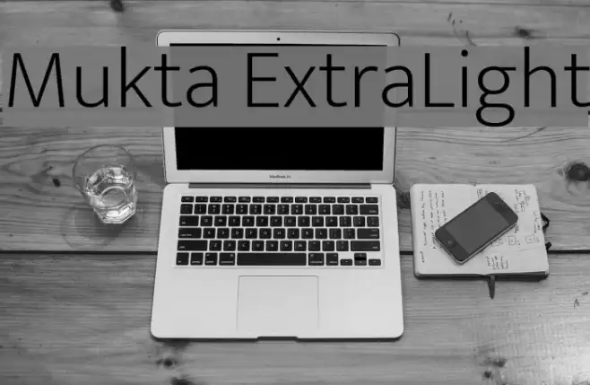Mukta ExtraLight Example 3