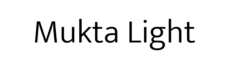 Mukta Light Font