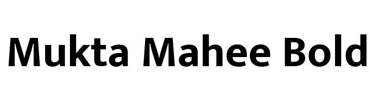 Mukta Mahee Bold Font