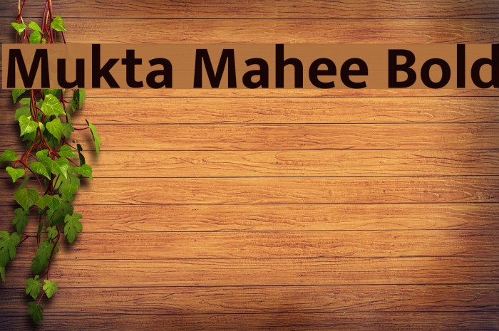 Mukta Mahee Bold Font examples