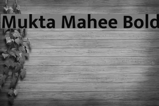 Mukta Mahee Bold Fonte examples