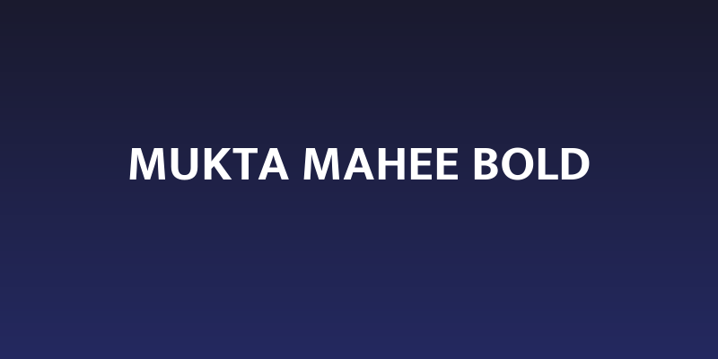 Mukta Mahee Bold Social Header