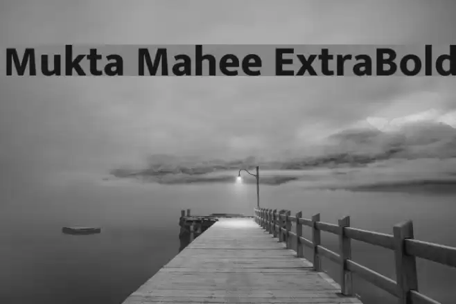 Mukta Mahee ExtraBold Font examples
