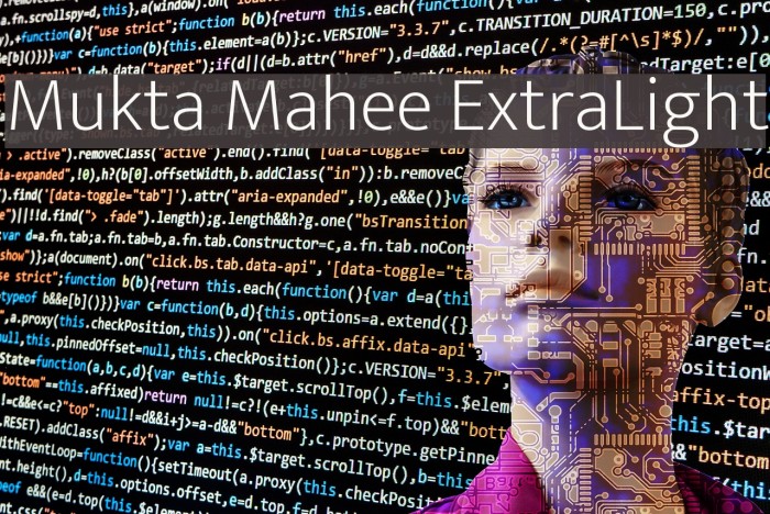 Mukta Mahee ExtraLight Font examples