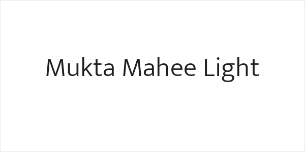 Mukta Mahee Light Logo