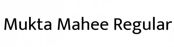 Mukta Mahee Regular  Скачать бесплатные шрифты
